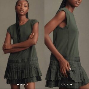 Anthropologie | Daily Practice Green Dress